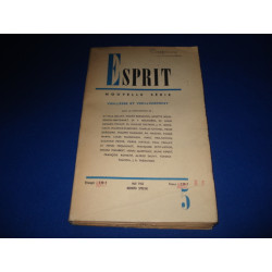 Revue ESPRIT. Vieillesse et Vieillissement. N°5 de Mai 1963