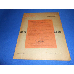 L'OURS. Pamphlet mensuel entièrement rédigé par Henri Béraud ....