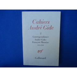 Cahiers André Gide Tome 2 - Correspondance André Gide -...