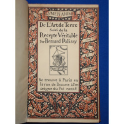 De l'art de la terre - suivi de la recepte veritable par laquelle...