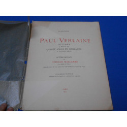 Paul Verlaine Lettres a Propos de quinze Jours en Hollande et...