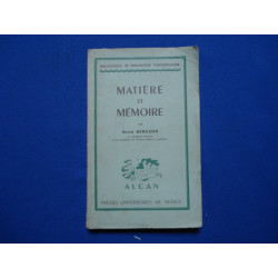 Matière et Mémoire