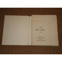 Le Jet d'eau. Poème illustré de sept lithographies en deux tons...