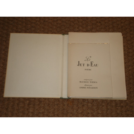 Le Jet d'eau. Poème illustré de sept lithographies en deux tons...