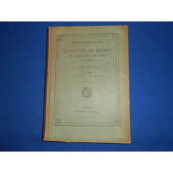 La Faculté de Décret de l'Université de Paris . TOME II