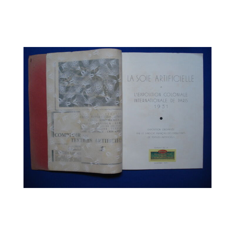 La soie Artificielle a l'exposition coloniale Internationale de...