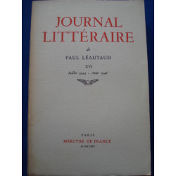 JOURNAL LITTERAIRE. Vol. XVI. Juill. 1944 - Aout 1946