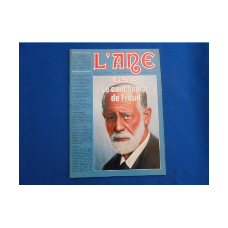 REVUE : L'Ane . Le magazine Freudien. N°27. USA Le Cauchemar de...