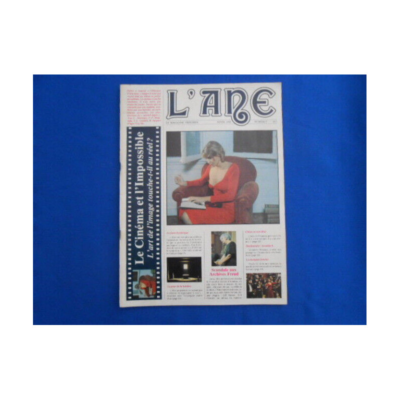 REVUE : L'Ane . Le magazine Freudien. N°7. Le Cinéma et...