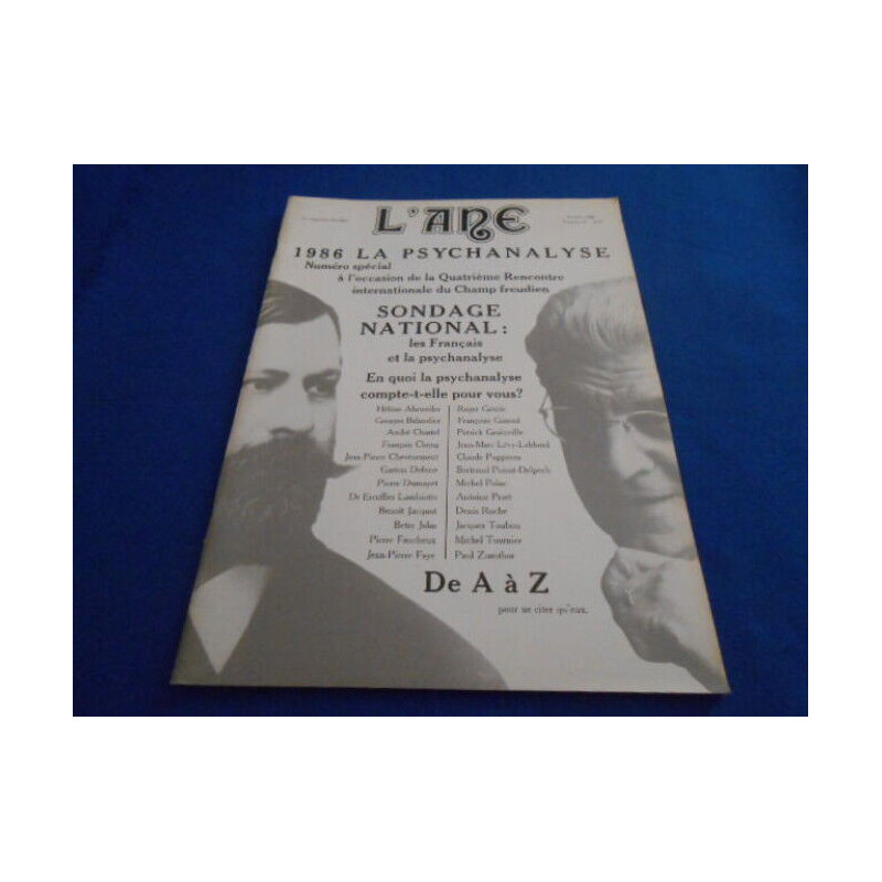 REVUE : L'Ane . Le magazine Freudien. N°25 Spécial. 1986 La...