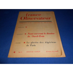 France Observateur. N°278. 8 Sept 1955