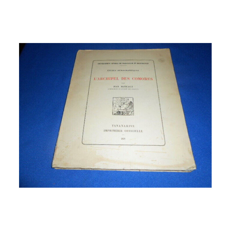 Etudes Démographiques. L'Archipel des Comores