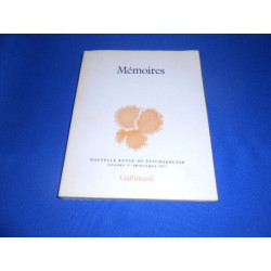 Mémoires. Nouvelle Revue de Psychanalyse. N°15