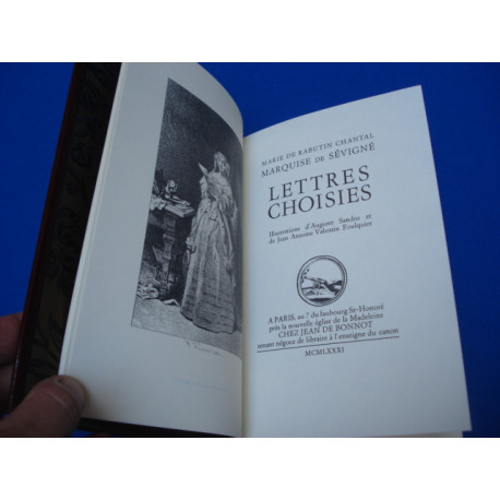 Lettres choisies [Jean de Bonnot]