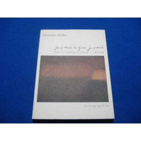 Je suis ce que je vois notes sur la peinture et le dessin 1979-1996