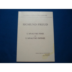 Sigmund Freud L'Analye Finie et l'Analyse Infinie