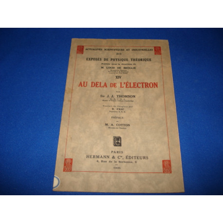 Au delà de l'Electron. Actualités Scientifiques et...