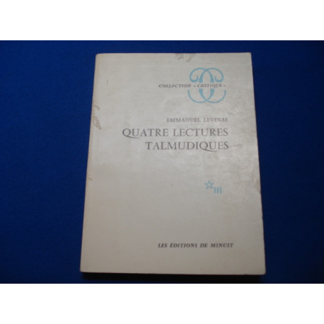 Quatre lectures Talmudiques