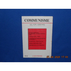 REVUE: COMMUNISME. N°13. Le Vote Communiste en Mars 1986....