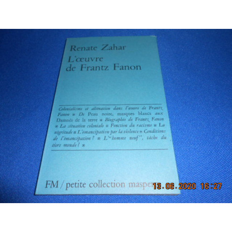 L'oeuvre de Frantz Fanon