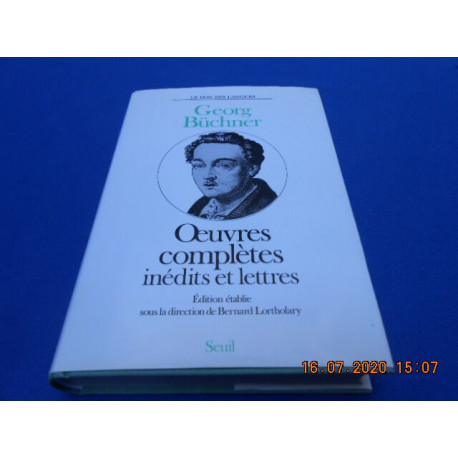 Oeuvres Complètes inédits et Lettres. Edition établie sous la...