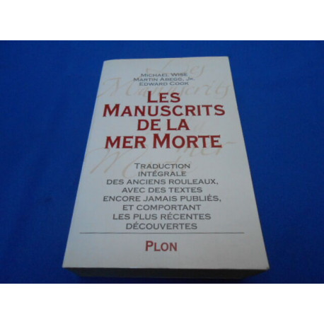 L'AVENTURE DES MANUSCRITS DE LA MER MORTE