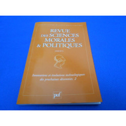 Revue des Sciences Morales et Politiques. N°2. Innovations et...