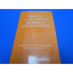 Revue des Sciences Morales et Politiques. N°3. Innovations et...