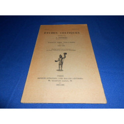 ETUDES CELTIQUES. Vol. X. Fasc. 3. Tables des Volumes I à X. (1936...