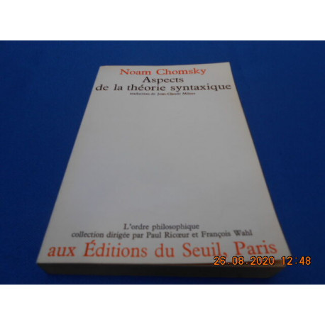 Aspects de la théorie syntaxique