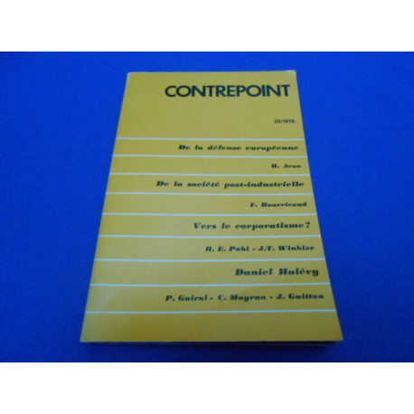 CONTREPOINT. N°20