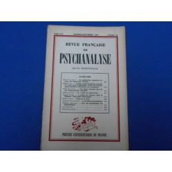 Revue Française de Psychanalyse. TOME XVI. Oct. Dec. 1952. N°4