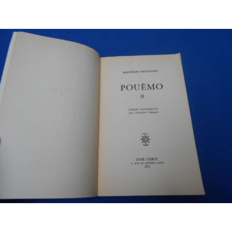 Pouemo. II. Poèmes provençaux avec traduction Française
