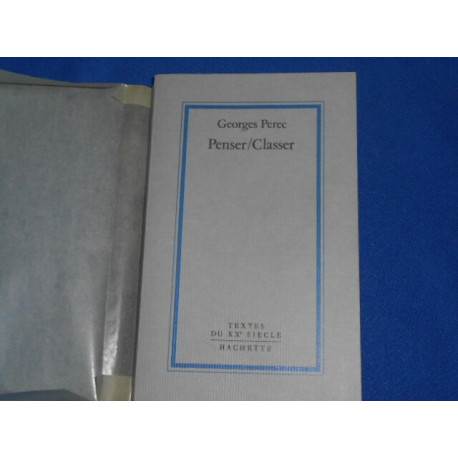 Penser/classer