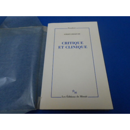 Critique et Clinique
