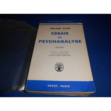 Essais de Psychanalyse (1921-1945)