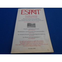 REVUE. Esprit n°11 Nov. 2003. Nouvelles inégalités et protection...